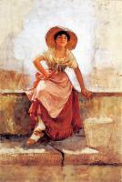 Frank Duveneck - Florentine Flower Girl